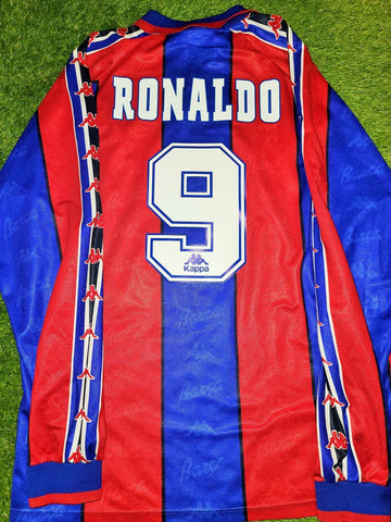 Ronaldo Kappa Barcelona 1996 1997 Long Sleeve Jersey Shirt Camiseta XL foreversoccerjerseys
