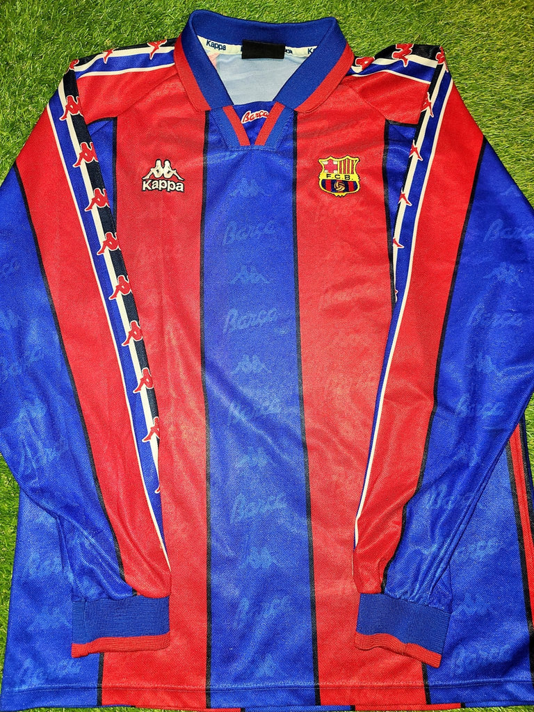 MAILLOT F.C BARCELONA BARCELONE 1995 1997 vintage KAPPA shirt camiseta Barça XS EUR 35,18 - ES MAILLOT F.C BARCELONA BARCELONE 1995 1997 vintage KAPPA shirt camiseta Barça XS EUR 35,18 - ES