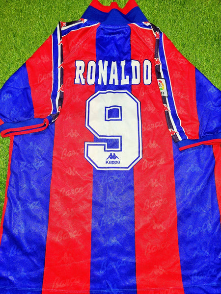 Ronaldo Kappa Barcelona 1996 1997 MATCH ISSUED Jersey Shirt Camiseta Maglia XL foreversoccerjerseys