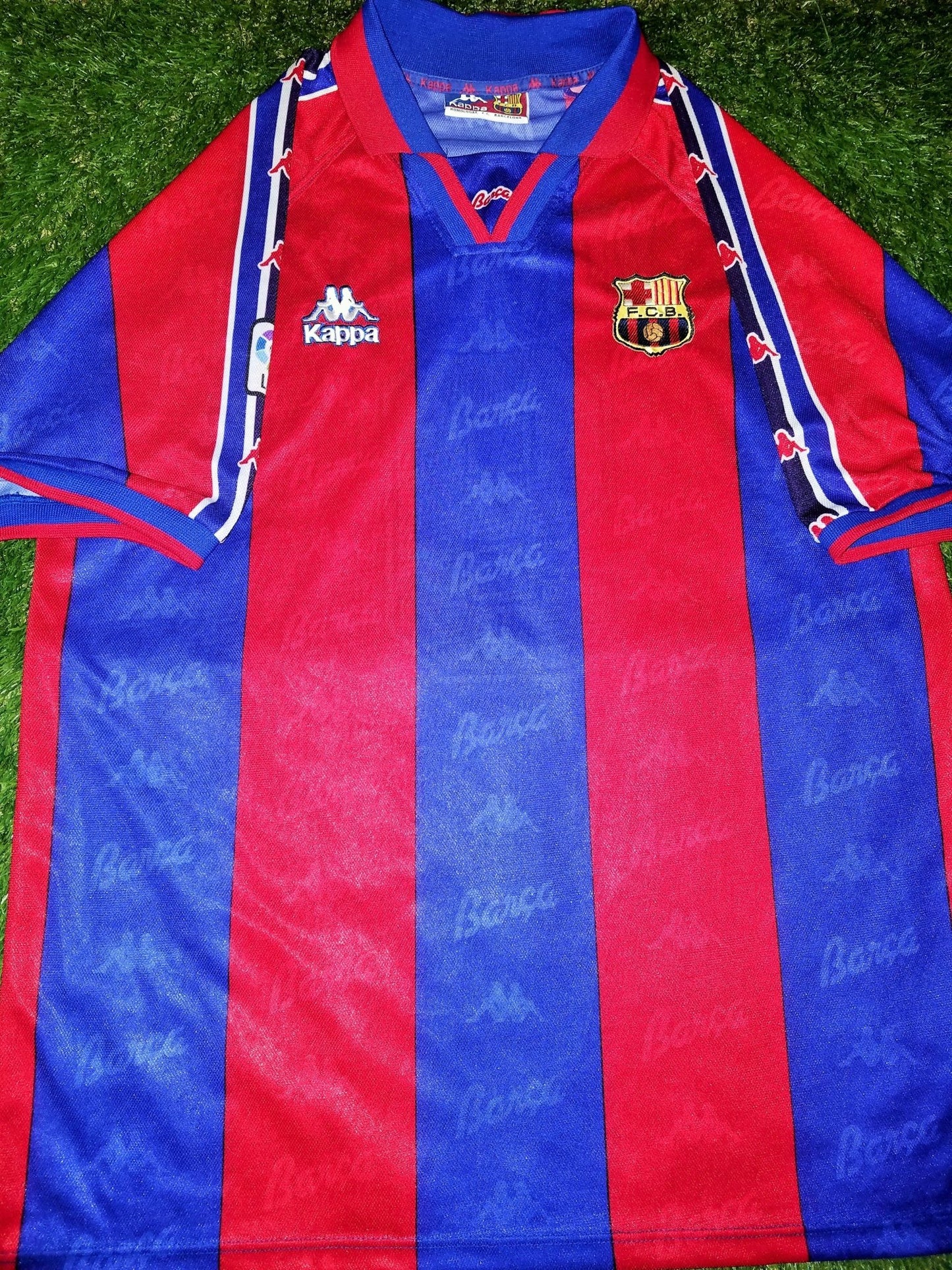 Ronaldo Kappa Barcelona 1996 1997 MATCH ISSUED Jersey Shirt Camiseta XL foreversoccerjerseys