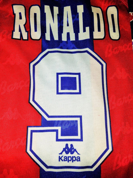 Ronaldo Kappa Barcelona 1996 1997 MATCH ISSUED Jersey Shirt Camiseta XL foreversoccerjerseys