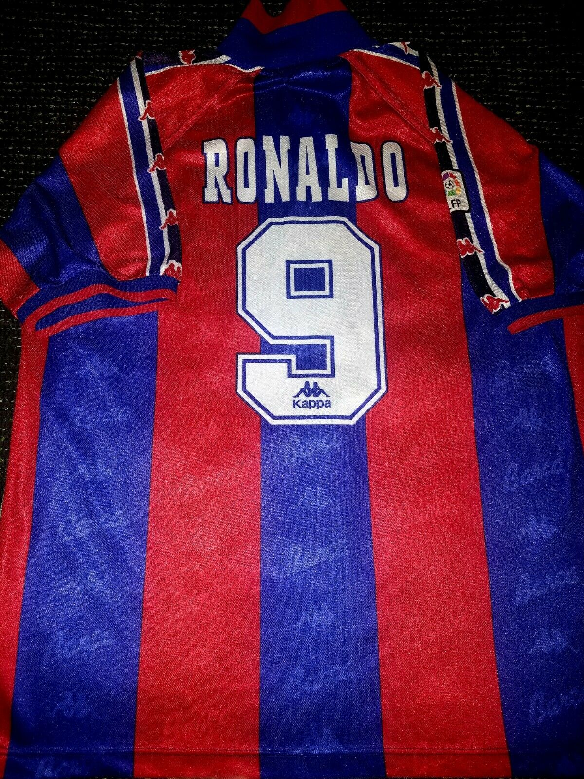 Ronaldo Kappa Barcelona Special Edition 1996 1997 Jersey XL - foreversoccerjerseys