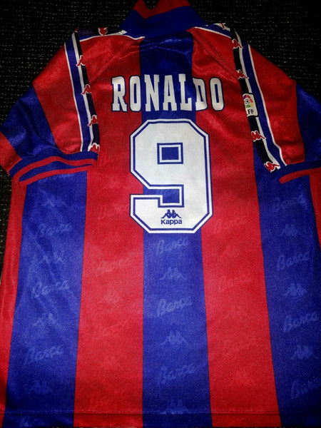 Ronaldo Kappa Barcelona Special Edition 1996 1997 Jersey XL - foreversoccerjerseys