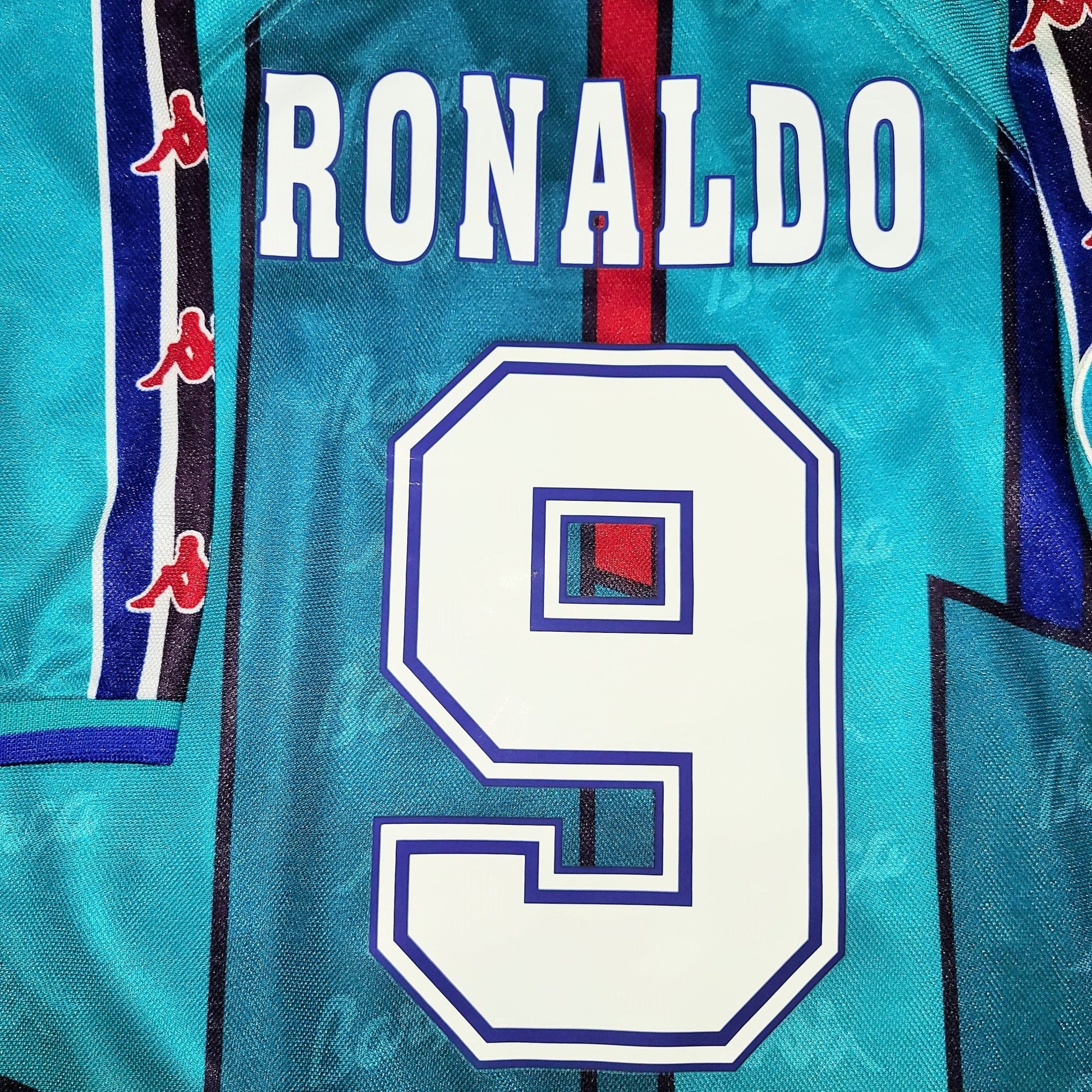 Ronaldo Kappa Barcelona UEFA CUP FINAL 1996 1997 Away Jersey Shirt Camiseta L foreversoccerjerseys