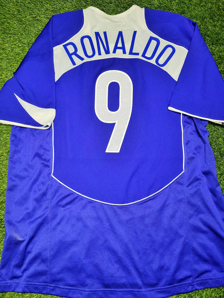 Ronaldo Nike Brazil 2004 Away Soccer Jersey Shirt L Nike