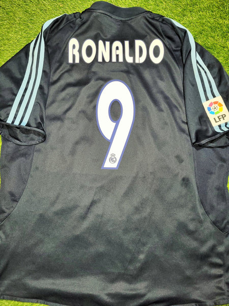 Ronaldo Real Madrid 2003 2004 Away Soccer Jersey Shirt XL SKU# 021796 Adidas