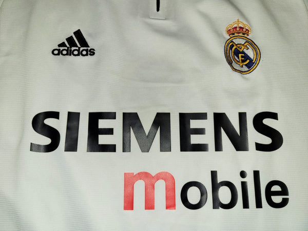 Ronaldo Real Madrid 2003 2004 UEFA Long Sleeve Jersey Shirt Camiseta L SKU# 913869 ASR001 foreversoccerjerseys