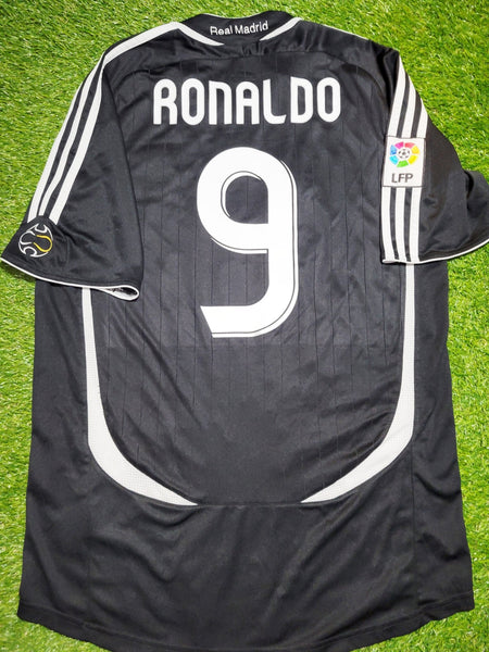 Ronaldo Real Madrid 2006 2007 Away Jersey Shirt M SKU# 060819 APU002 Adidas