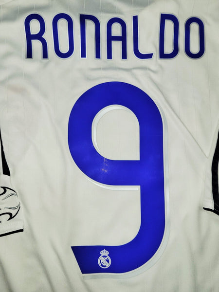 Ronaldo Real Madrid 2006 2007 Home Soccer Jersey Shirt L SKU# 060879 APU002 Adidas