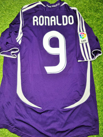 Ronaldo Real Madrid 2006 2007 Third Soccer Jersey Shirt M SKU# 055226 Adidas