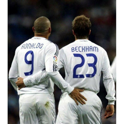 Ronaldo Real Madrid 2006 2007 UEFA Long Sleeve Jersey Camiseta Shirt BNWT XL - foreversoccerjerseys