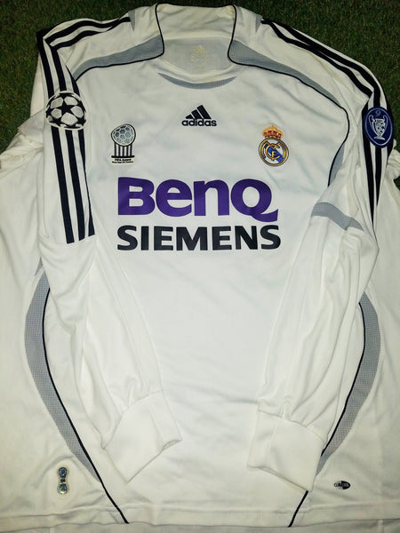 Ronaldo Real Madrid 2006 2007 UEFA Long Sleeve Jersey Camiseta Shirt XL SKU# 060866 APU002 foreversoccerjerseys