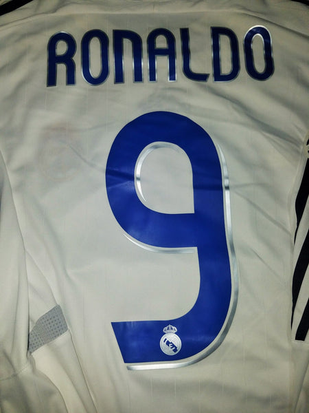 Ronaldo Real Madrid 2006 2007 UEFA Long Sleeve Jersey Camiseta Shirt XL SKU# 060866 APU002 foreversoccerjerseys