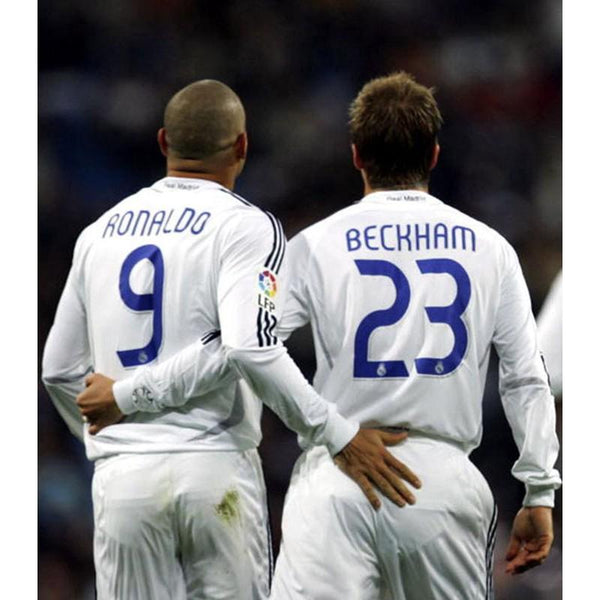 Ronaldo Real Madrid 2006 2007 UEFA Long Sleeve Jersey Camiseta Shirt XL SKU# 060866 APU002 foreversoccerjerseys