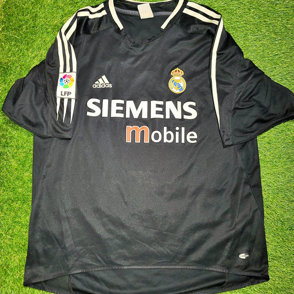 Ronaldo Real Madrid Black Away 2004 2005 Jersey Camiseta Shirt XL SKU# 367826 foreversoccerjerseys