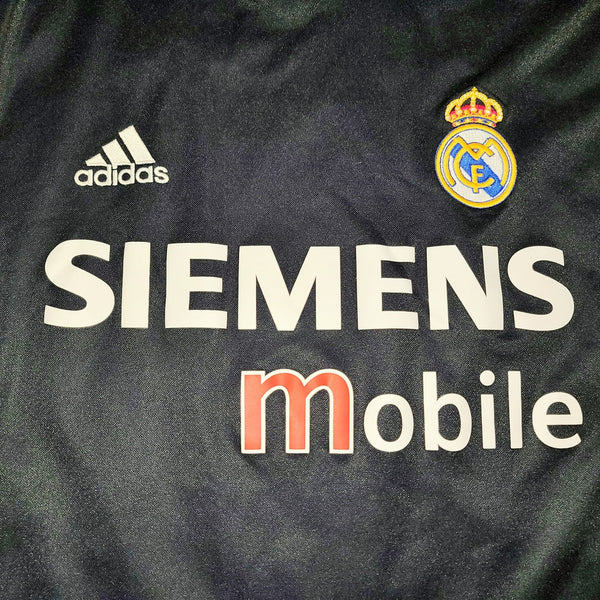 Ronaldo Real Madrid Black Away 2004 2005 Jersey Camiseta Shirt XL SKU# 367826 foreversoccerjerseys
