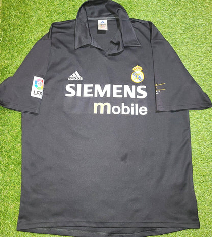 Ronaldo Real Madrid CENTENARY DEBUT SEASON 2002 2003 Away Jersey Shirt L SKU# 156651 ASR001/01 foreversoccerjerseys