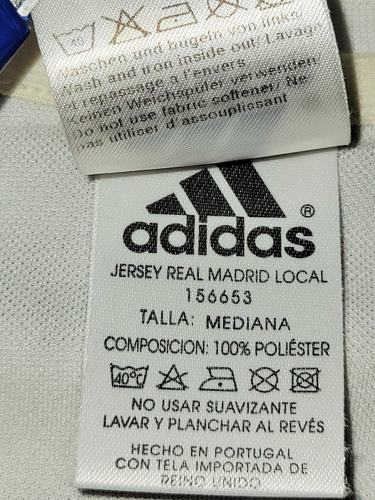 Ronaldo Real Madrid CENTENARY DEBUT SEASON 2002 2003 Home Soccer Jersey Shirt M SKU# 156653 Adidas
