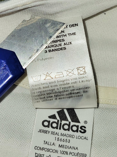 Ronaldo Real Madrid CENTENARY DEBUT SEASON 2002 2003 Home Soccer Jersey Shirt M SKU# 156653 Adidas