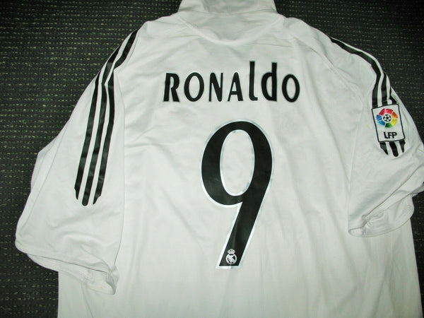 Ronaldo Real Madrid LAST GAME 2005 2006 Jersey Shirt Camiseta XL - foreversoccerjerseys