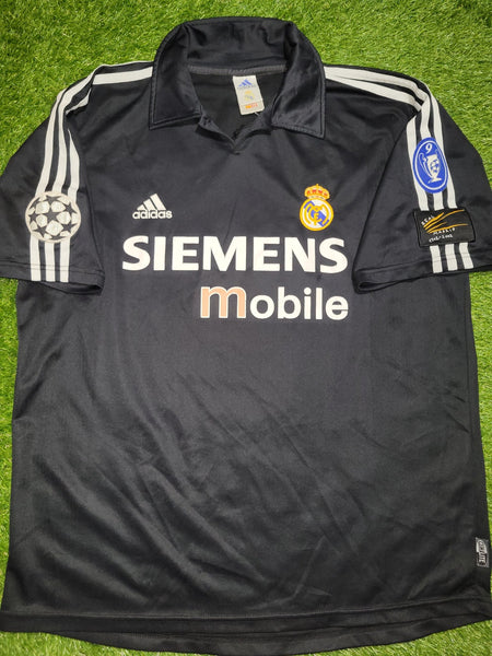 Ronaldo Real Madrid UEFA CENTENARY DEBUT SEASON 2002 2003 Away Jersey Shirt Camiseta L SKU# 134747 ASR001 Adidas