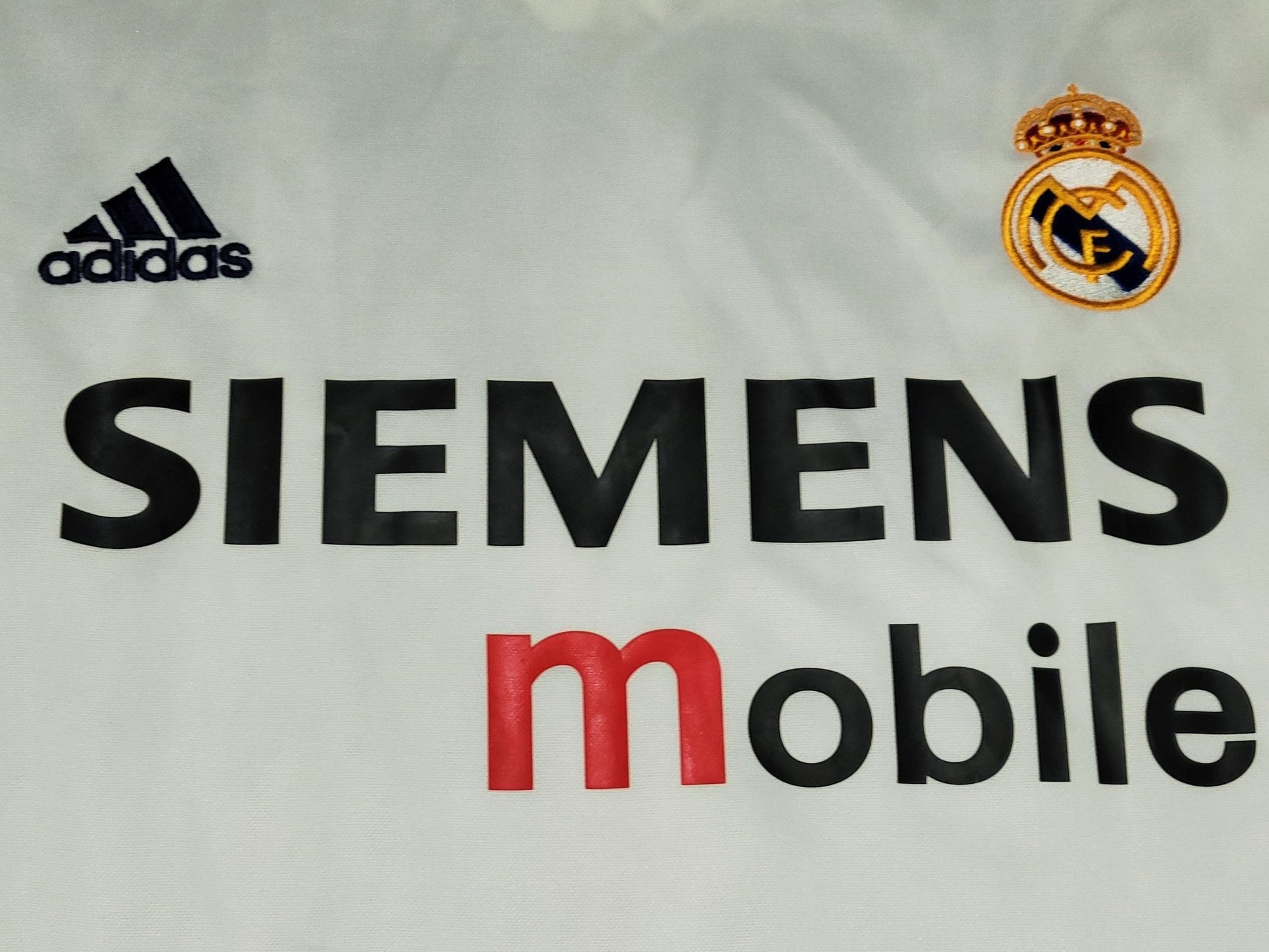 Ronaldo Real Madrid UEFA CENTENARY DEBUT SEASON 2002 2003 Home Soccer Jersey Shirt XL SKU# 134748 Adidas