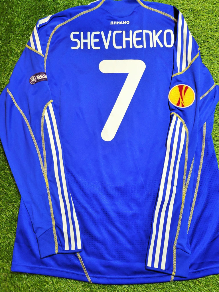 Schevchenko Dynamo Kyiv Kiev 2009 2010 2011 EUROPA LEAGUE FORMOTION PLAYER ISSUE Away Jersey Shirt XL SKU# P49989 foreversoccerjerseys