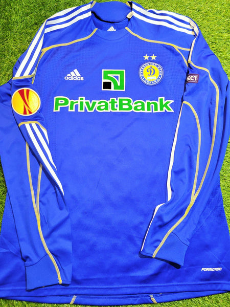Schevchenko Dynamo Kyiv Kiev 2009 2010 2011 EUROPA LEAGUE FORMOTION PLAYER ISSUE Away Jersey Shirt XL SKU# P49989 foreversoccerjerseys