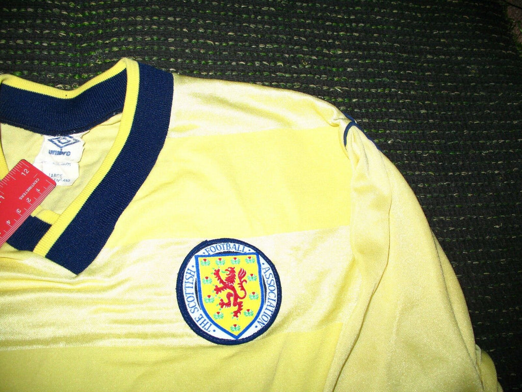 Scotland Umbro 1985 1986 World Cup Yellow Jersey Shirt Trikot L –  ForeverSoccerJerseys