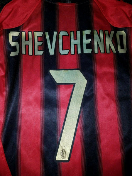 Shevchenko AC Milan 2004 2005 UEFA Jersey Shirt Maglia L - foreversoccerjerseys