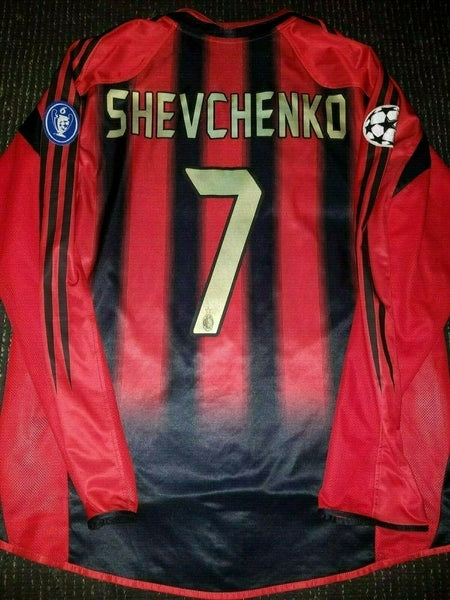 Shevchenko AC Milan 2004 2005 UEFA Jersey Shirt Maglia L - foreversoccerjerseys