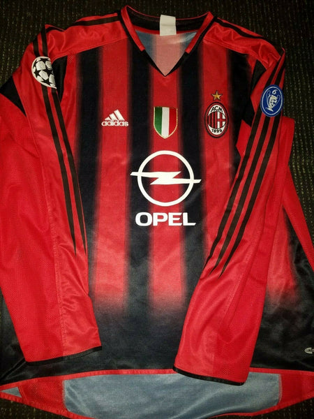 Shevchenko AC Milan 2004 2005 UEFA Jersey Shirt Maglia L - foreversoccerjerseys