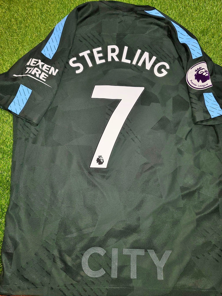 Sterling Manchester City AEROSWIFT PLAYER ISSUE 2017 2018 Jersey Shirt XL SKU# 847195-333 foreversoccerjerseys