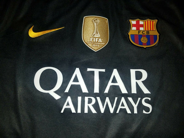 Ter Stegen Barcelona 2015 2016 Match Worn Black Jersey Shirt Trikot - foreversoccerjerseys
