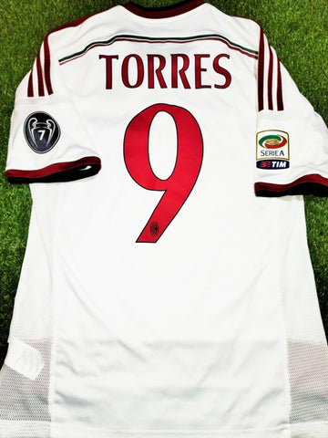 Torres AC Milan 2014 - 2015 Away Jersey Shirt Camiseta Maglia Trikot M SKU# F77741 foreversoccerjerseys