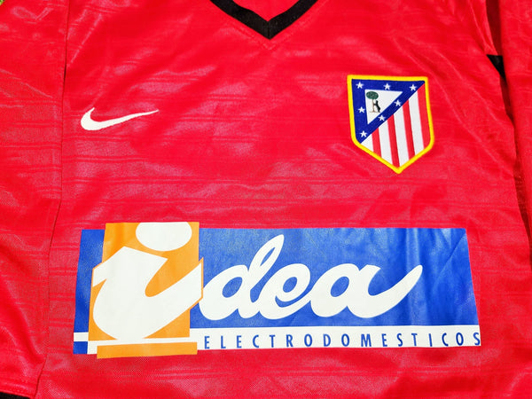 Torres Atletico Madrid 2001- 2002 Nike Red Away Jersey Shirt Camiseta L foreversoccerjerseys