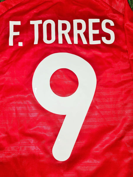 Torres Atletico Madrid 2001- 2002 Nike Red Away Jersey Shirt Camiseta L foreversoccerjerseys