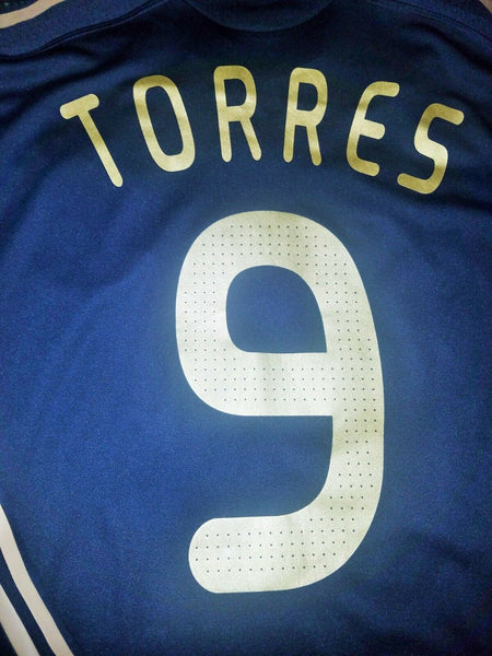 Torres Liverpool 2009 2010 MATCH WORN Black Jersey Shirt Camiseta L - foreversoccerjerseys