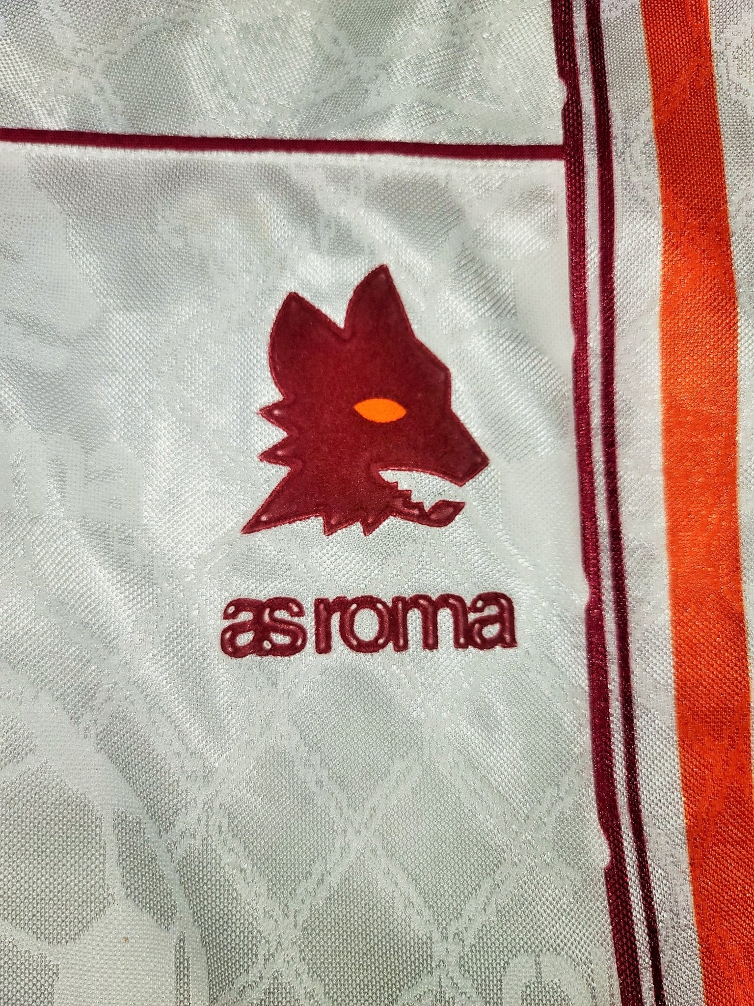 Totti As Roma Asics 1995 1996 Away White Jersey Maglia Shirt XL foreversoccerjerseys