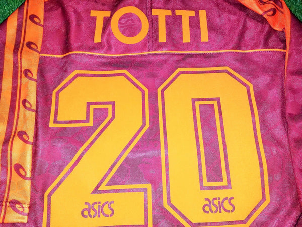 Totti As Roma Asics 1995 1996 Jersey Maglia Shirt XL BNWT foreversoccerjerseys