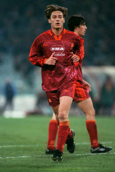 Totti As Roma Asics 1995 1996 Jersey Maglia Shirt XL BNWT foreversoccerjerseys