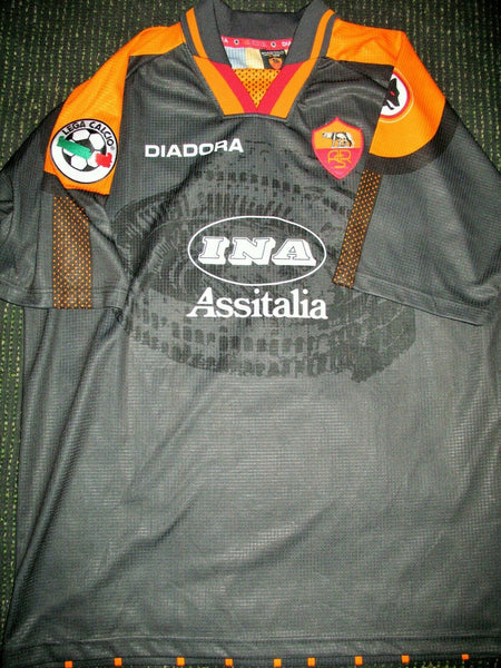 Totti As Roma Diadora 1997 1998 Jersey Maglia Shirt L - foreversoccerjerseys