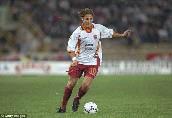 Totti As Roma Diadora 1997 1998 White Jersey Maglia Shirt XL - foreversoccerjerseys