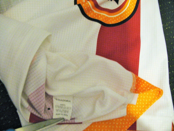 Totti As Roma Diadora 1997 1998 White Jersey Maglia Shirt XL - foreversoccerjerseys
