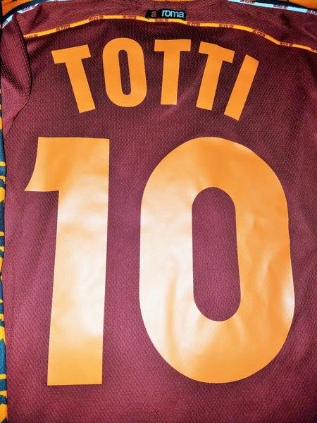 Totti As Roma Diadora 1998 1999 Long Sleeve Jersey Maglia Shirt L foreversoccerjerseys