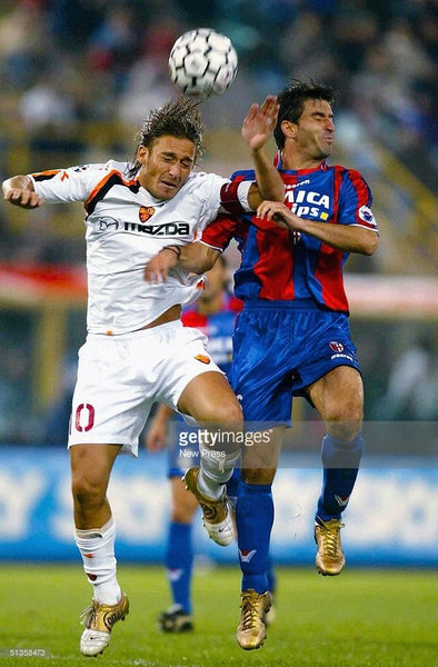 Totti As Roma Diadora 2004 2005 White Jersey Shirt Maglia XL - foreversoccerjerseys