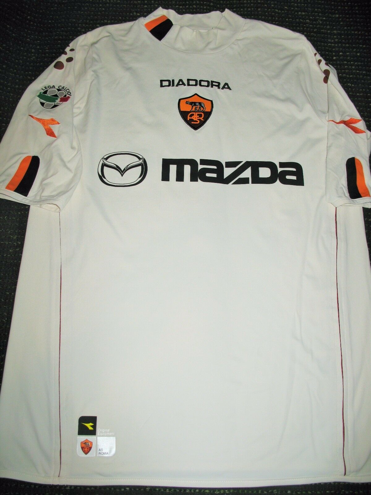 Totti As Roma Diadora White 2003 2004 Jersey Shirt XL