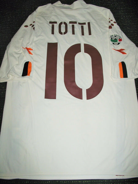 Totti As Roma Diadora White 2003 2004 Jersey Shirt XL - foreversoccerjerseys