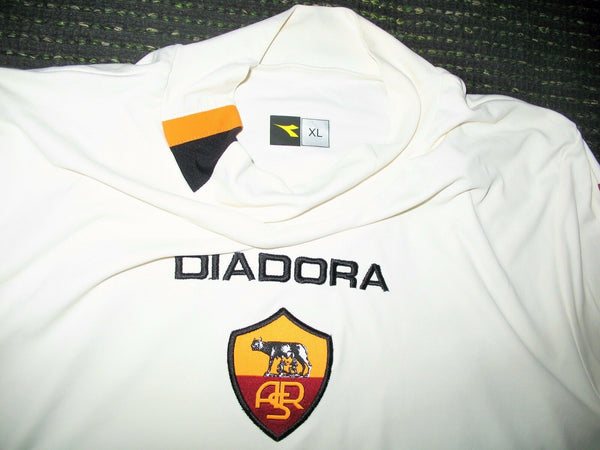Totti As Roma Diadora White 2003 2004 Jersey Shirt XL - foreversoccerjerseys