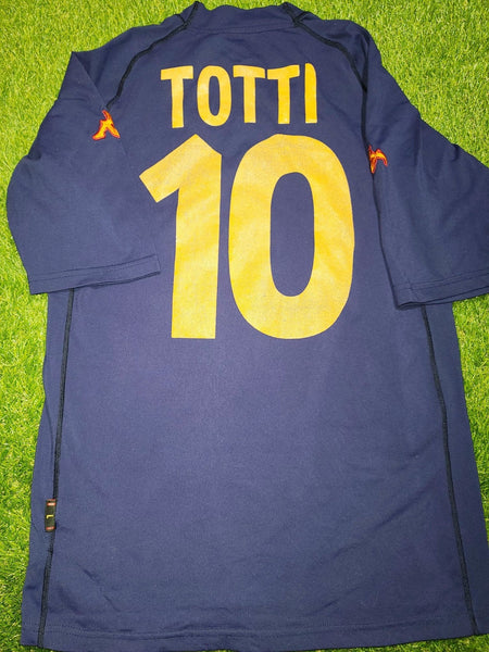 Totti As Roma Kappa 2000 2001 Jersey Maglia Shirt L foreversoccerjerseys